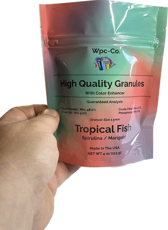 Wpc-Co. Tropical Fish Food for Color Enhancement-Vibrant Colors Formula with Spirulina and Marigold Diet for Tropical Fish-Nourishment and Optimal Nutrition for Brilliant Coloration-1.5mm Granule - Image 5